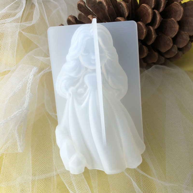 Candle Making Diy - 3D süße Prinzessin Silikon Kerze Form