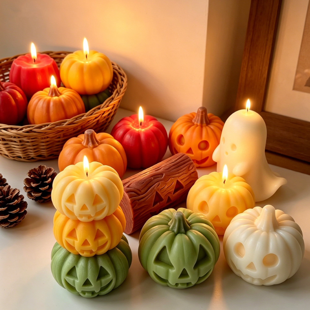 Candle Making Books For Beginners - Halloween Mini-Geister-Kürbis Silikonform - 3D Stapelbare