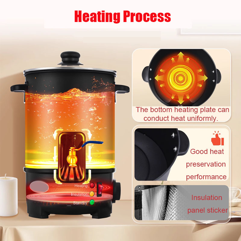 Candle Making Machine - 6L Elektrische Kerzenherstellungsmaschine, antihaftbeschichteter Wachsschmelztopf für