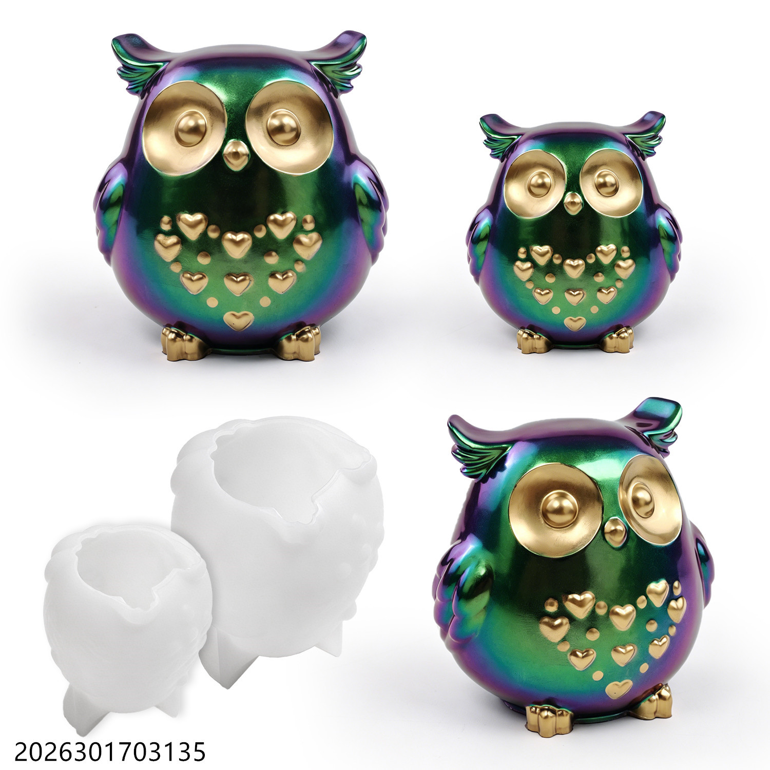 Candle Making Diy - Eulen-Silikonform 3D Vogelform-Set für DIY Epoxidharz