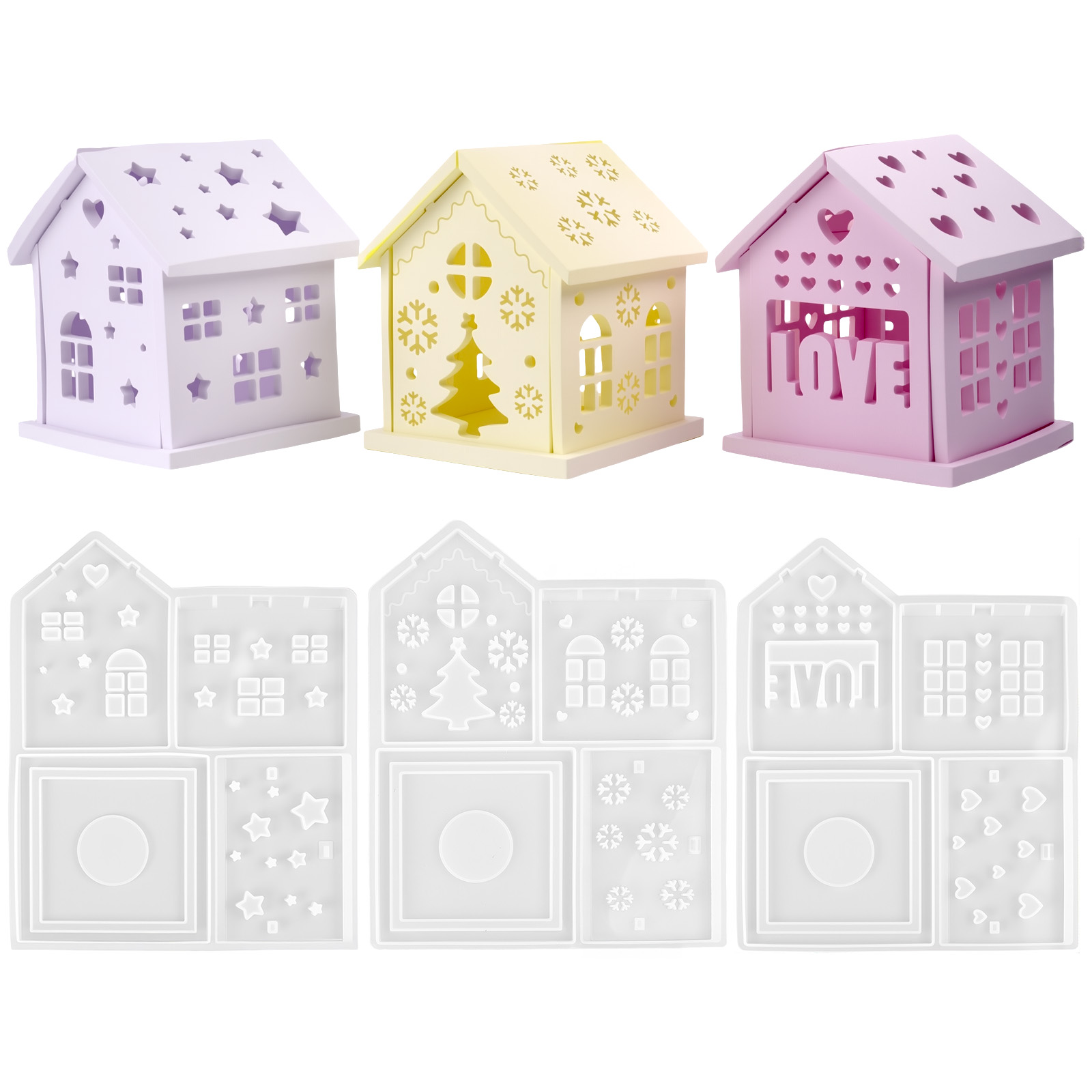 3D Haus Silikonform DIY Weihna – Candle Making Diy Bewertung und Preis