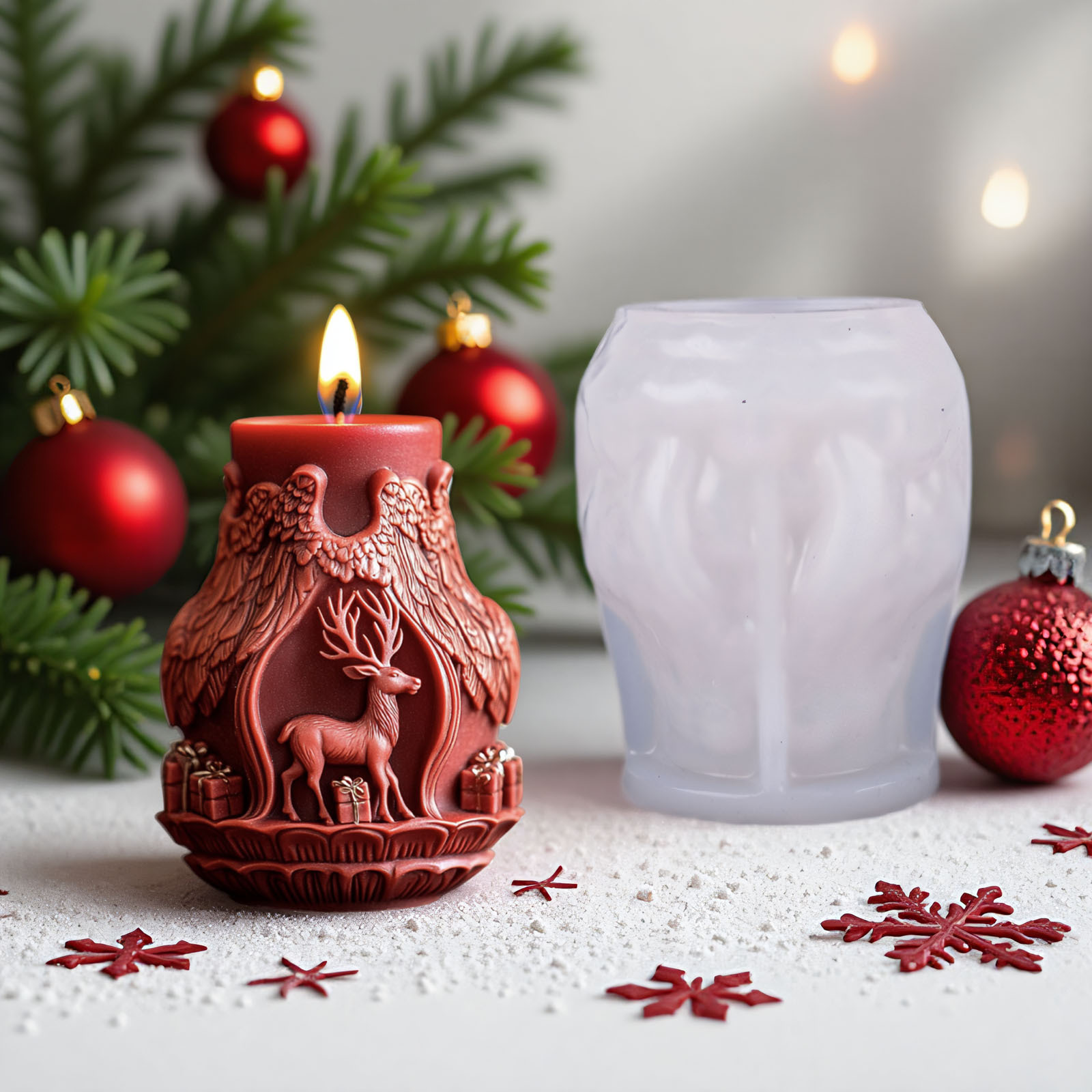 Weihnachtsmann- und Elch-Kerze – Candle Making Diy Bewertung und Preis
