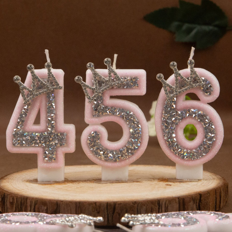 Digitale Kerzen 0-9 Rosa Silbe – Paraffin Candle Wax Bewertung und Preis