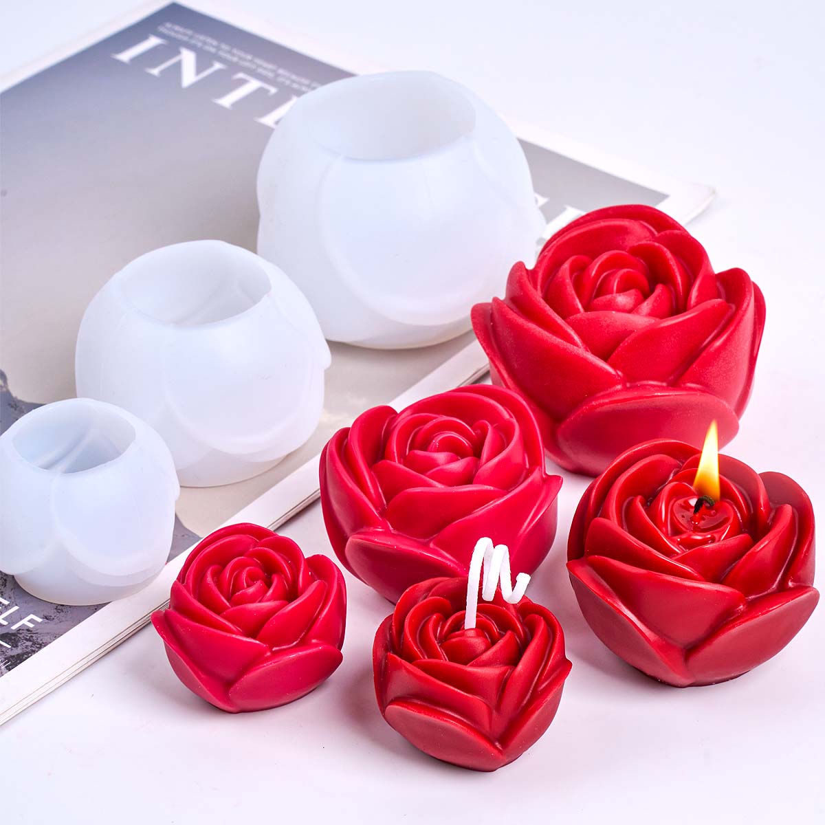 3D Blumenform Silikon Kerzenfo – Candle Making Books For Beginners Bewertung und Preis