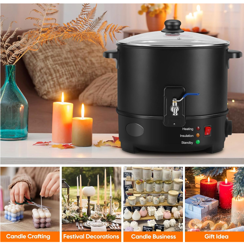 6L Kleine Wachsschmelzer Paraf – Candle Making Machine Bewertung und Preis
